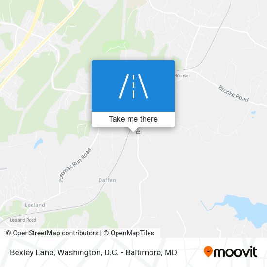 Bexley Lane map