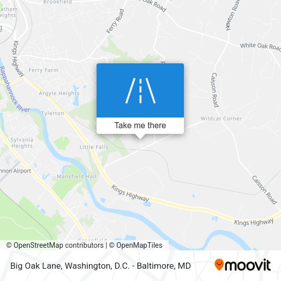 Mapa de Big Oak Lane