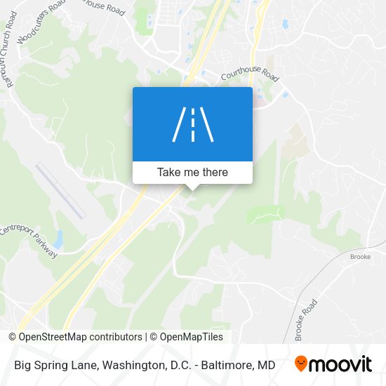 Big Spring Lane map