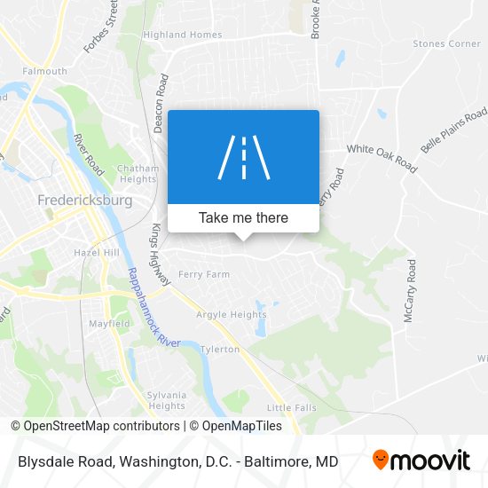 Blysdale Road map