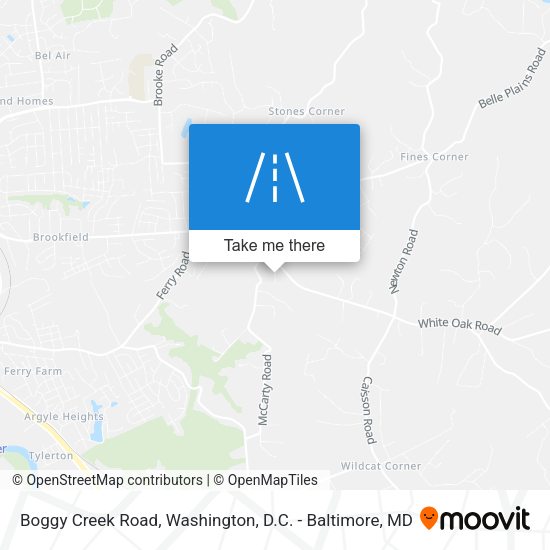 Mapa de Boggy Creek Road