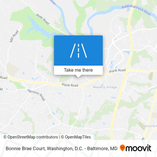 Bonnie Brae Court map
