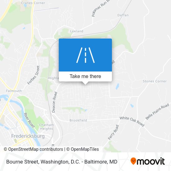 Bourne Street map