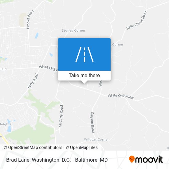 Brad Lane map