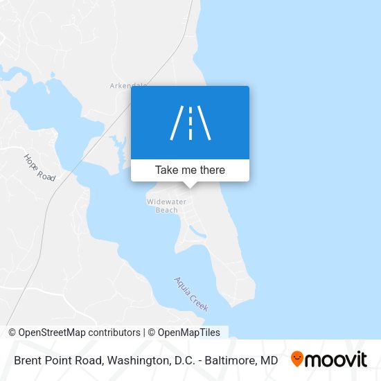 Brent Point Road map