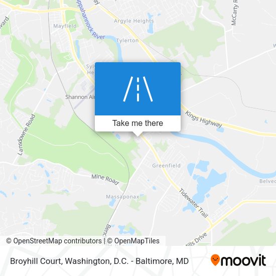 Mapa de Broyhill Court