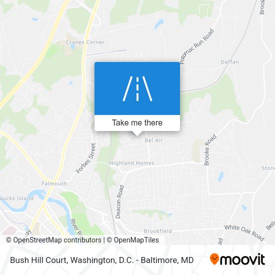 Bush Hill Court map