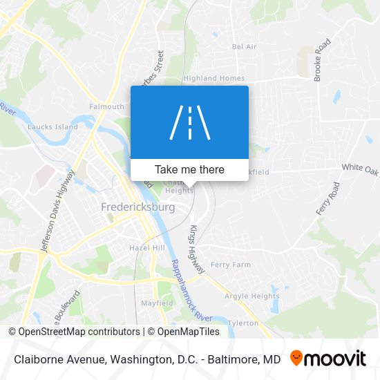Claiborne Avenue map