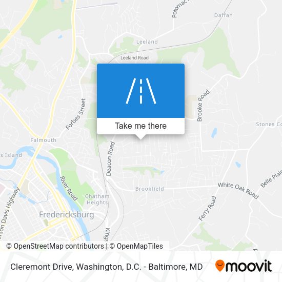 Cleremont Drive map