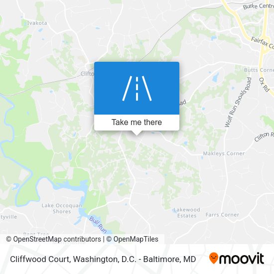 Cliffwood Court map