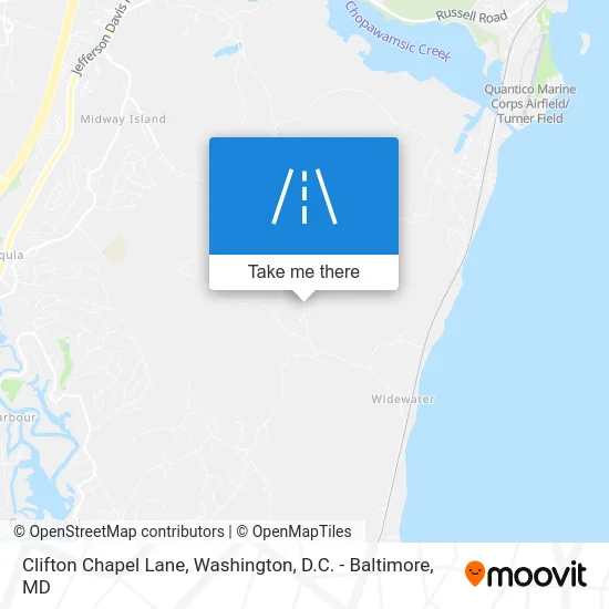 Clifton Chapel Lane map