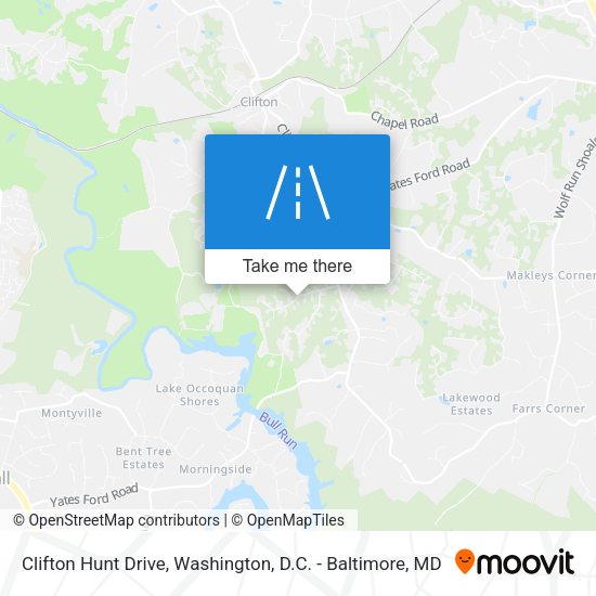 Mapa de Clifton Hunt Drive