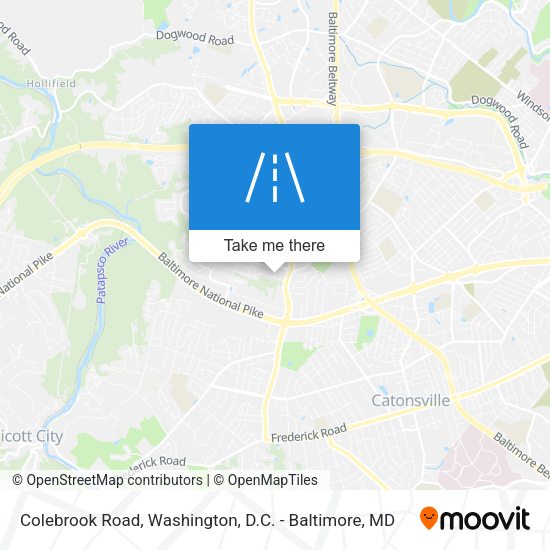 Mapa de Colebrook Road