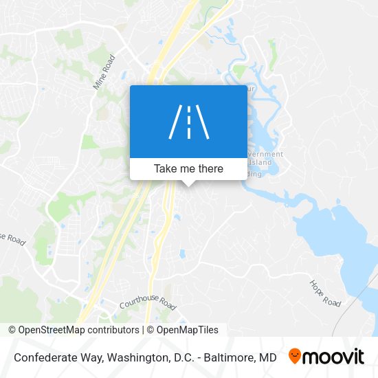 Mapa de Confederate Way