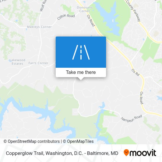 Copperglow Trail map