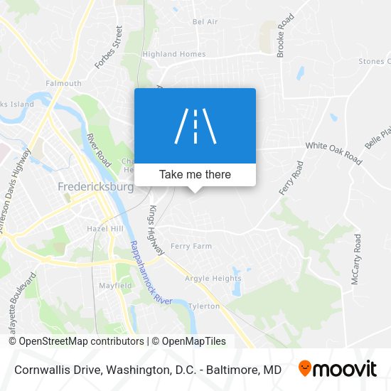 Cornwallis Drive map