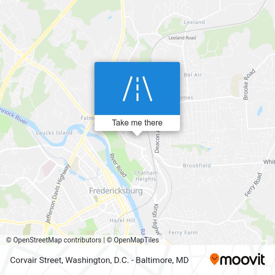 Mapa de Corvair Street
