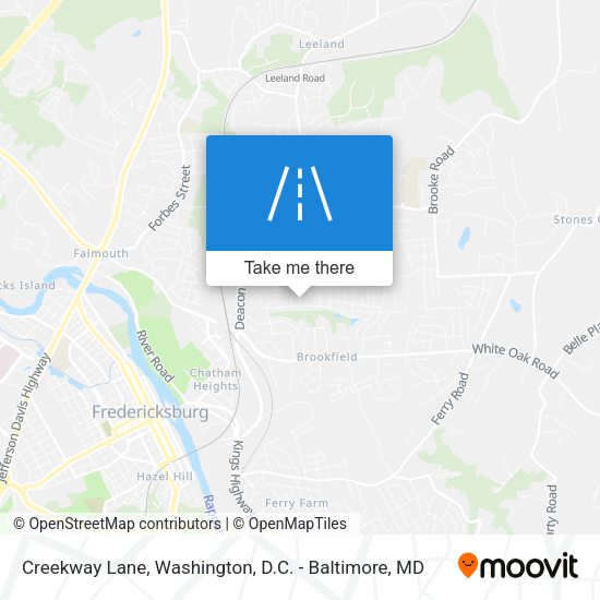 Creekway Lane map