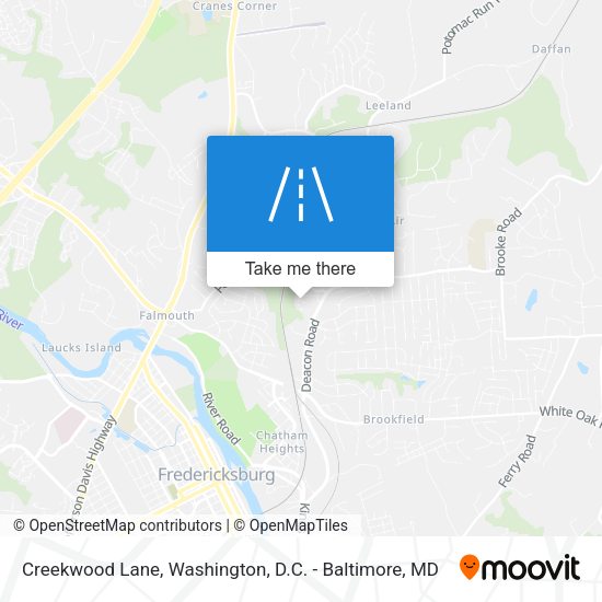 Creekwood Lane map