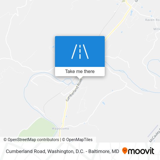 Mapa de Cumberland Road