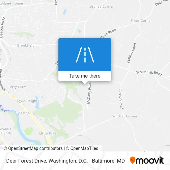 Deer Forest Drive map