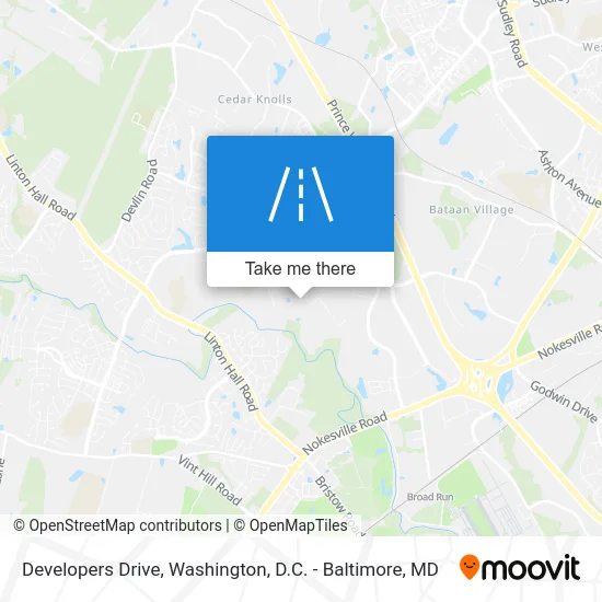 Developers Drive map