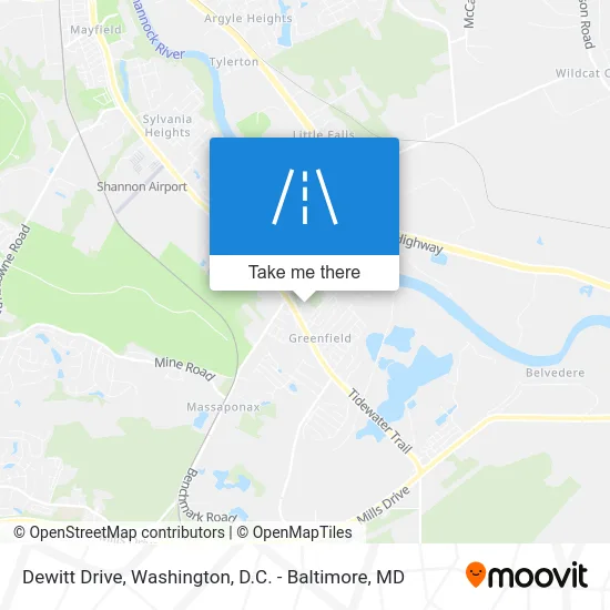 Dewitt Drive map