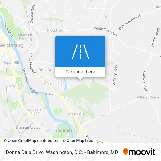 Donna Dale Drive map