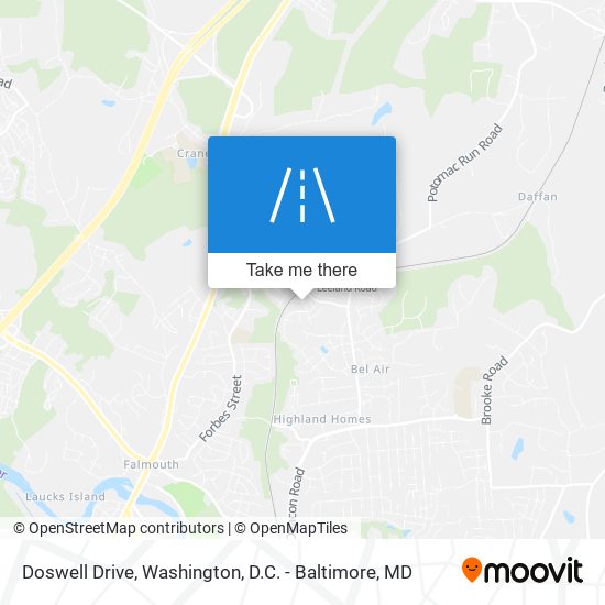 Doswell Drive map