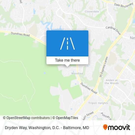 Dryden Way map