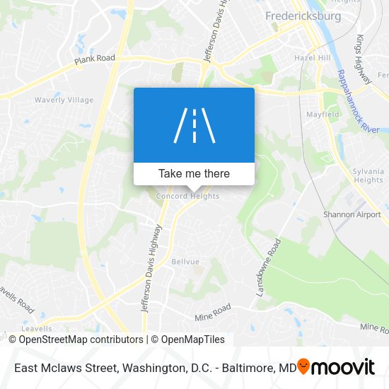 East Mclaws Street map