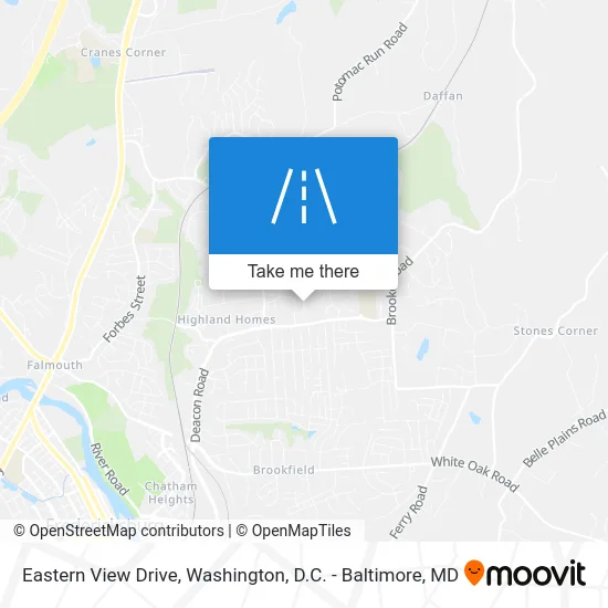 Eastern View Drive map