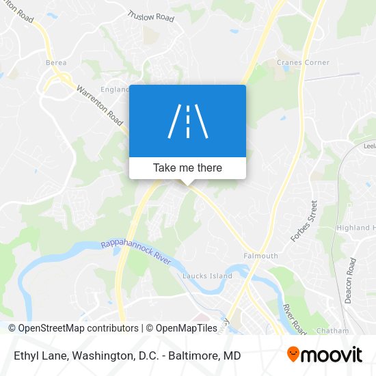 Ethyl Lane map