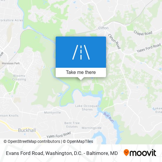 Evans Ford Road map
