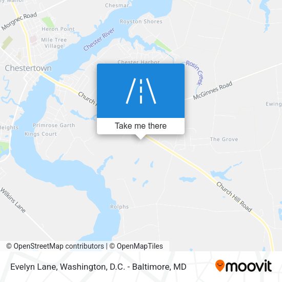Mapa de Evelyn Lane