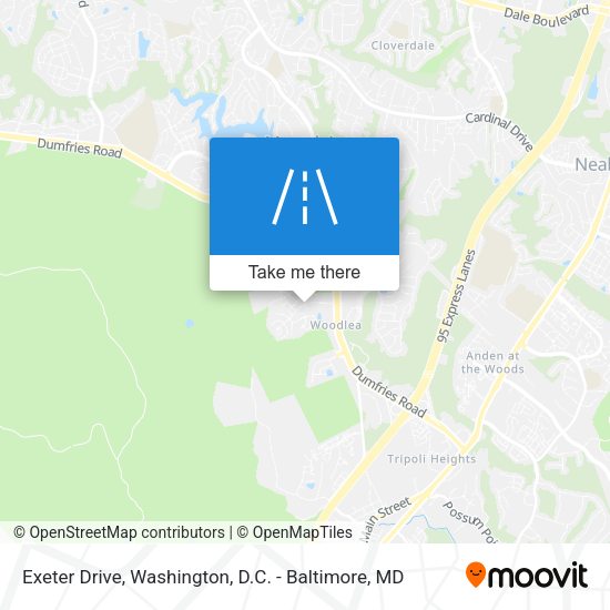 Exeter Drive map
