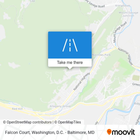 Mapa de Falcon Court