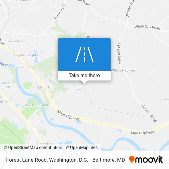 Mapa de Forest Lane Road