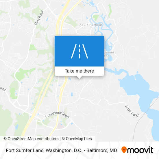 Fort Sumter Lane map