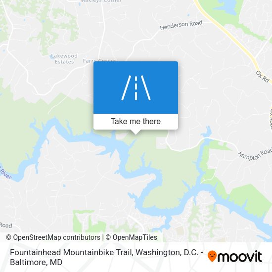 Fountainhead Mountainbike Trail map
