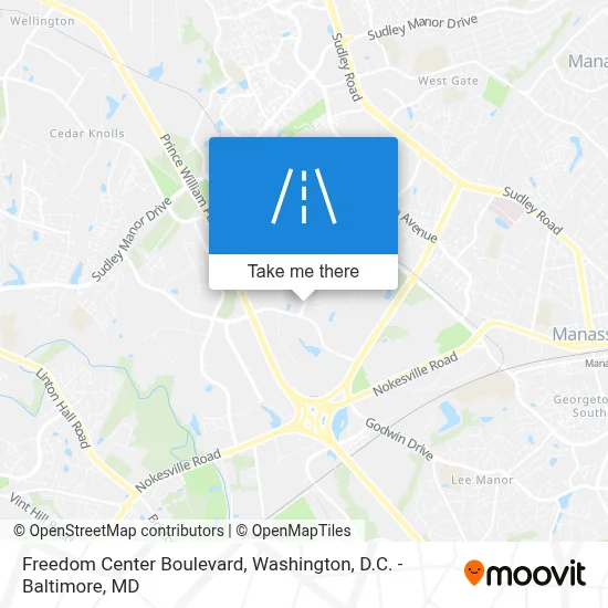 Freedom Center Boulevard map