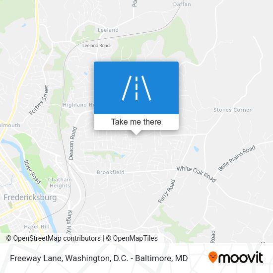 Freeway Lane map