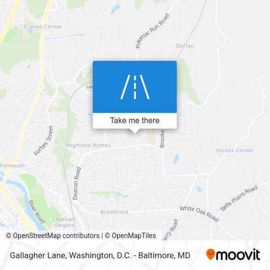 Gallagher Lane map