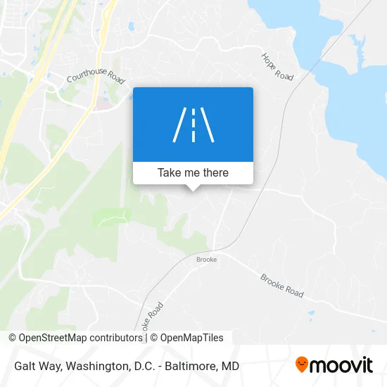 Galt Way map
