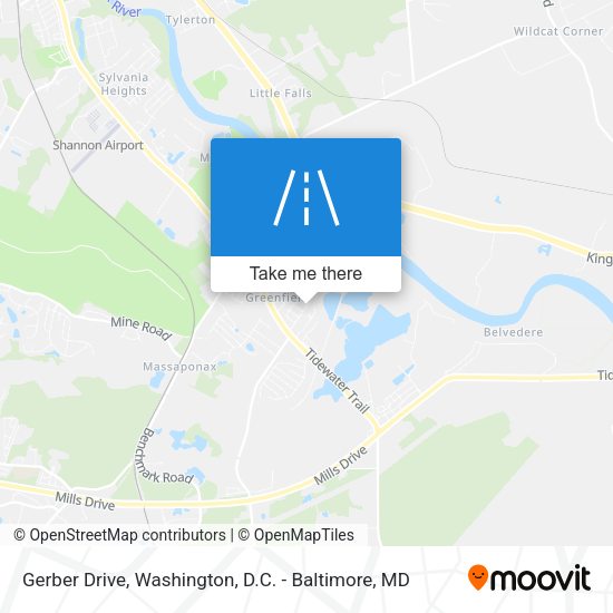 Mapa de Gerber Drive
