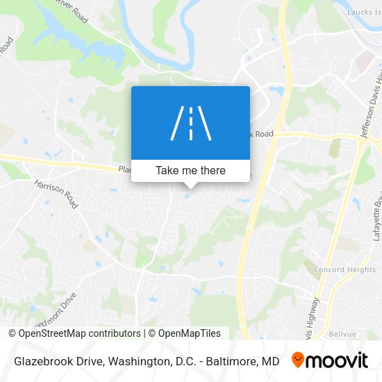 Mapa de Glazebrook Drive