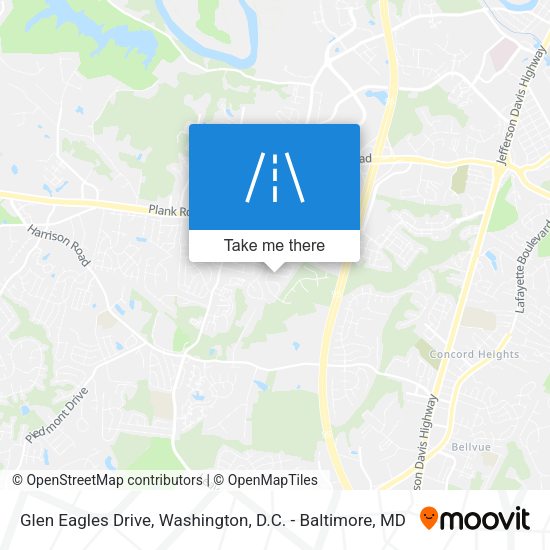 Glen Eagles Drive map
