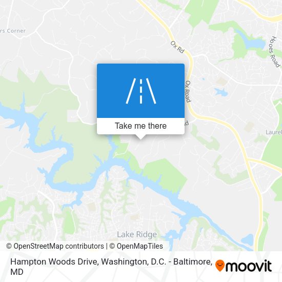 Hampton Woods Drive map