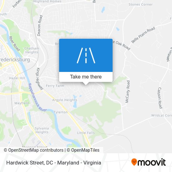 Hardwick Street map