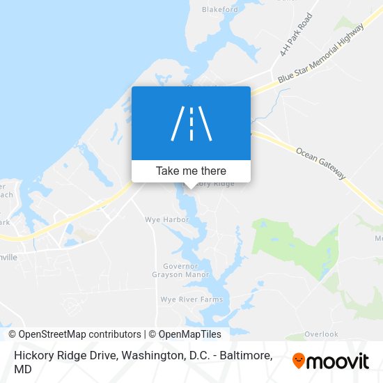 Mapa de Hickory Ridge Drive